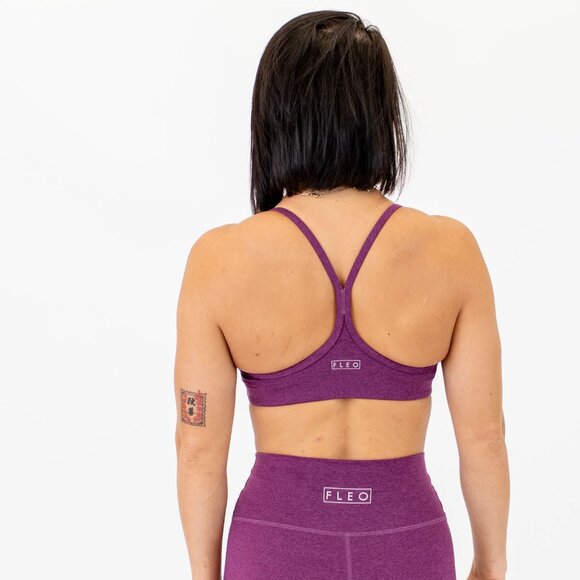 Sports bra, L, Heather purple - Picture 1 of 7